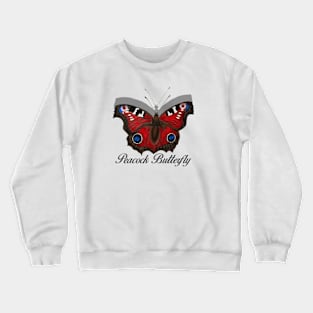 Peacock Butterfly Labeled Crewneck Sweatshirt